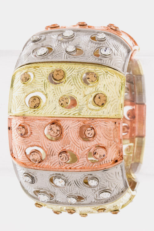 Jewel Embellished Cuff Bracelet