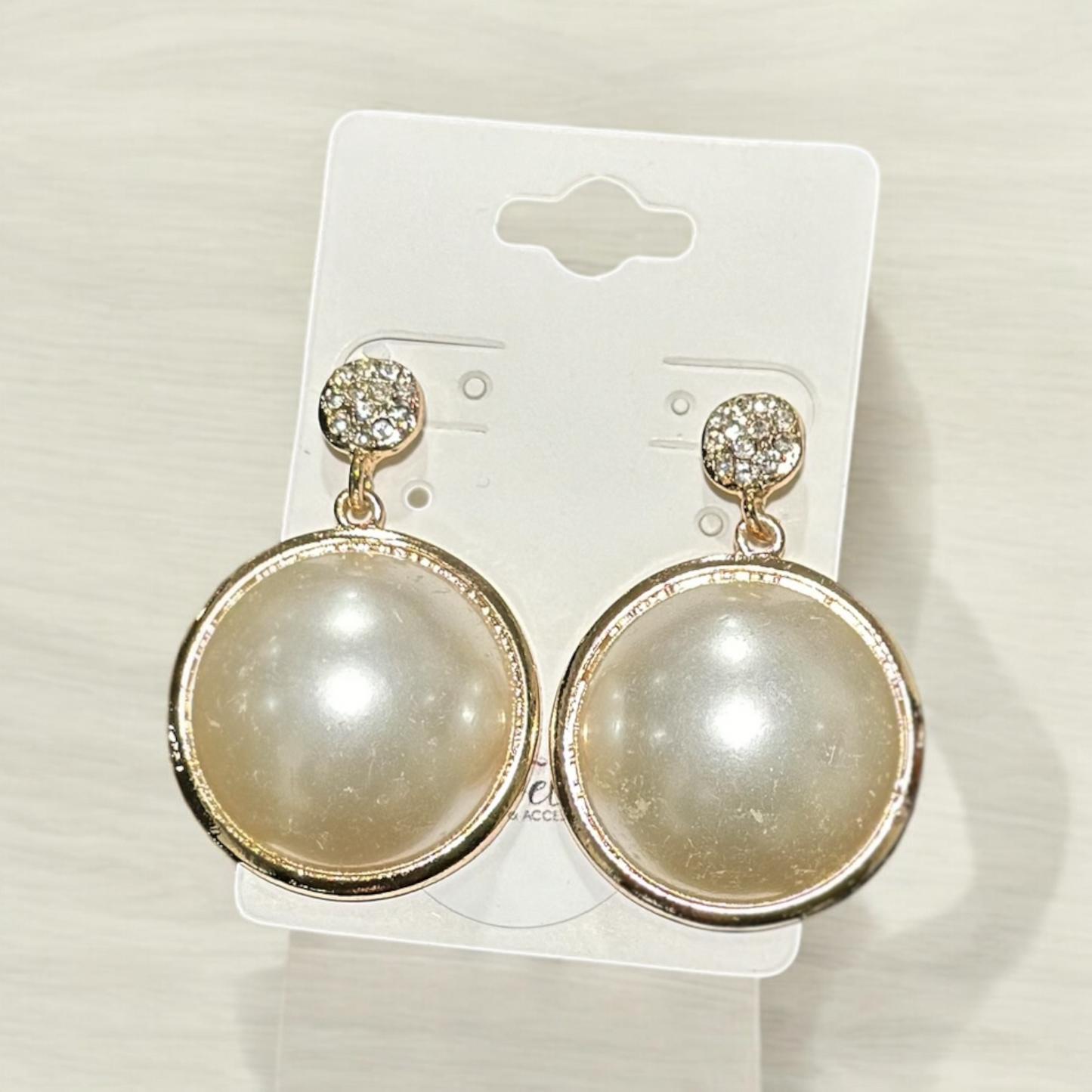 Pearl Drop Statement Earrings