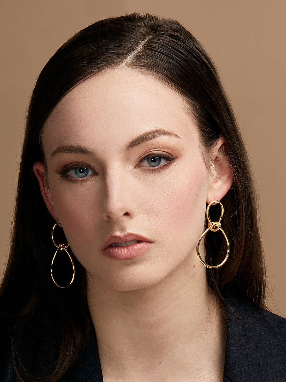 18K Gold-Plated Infinity Knot Drop Earrings