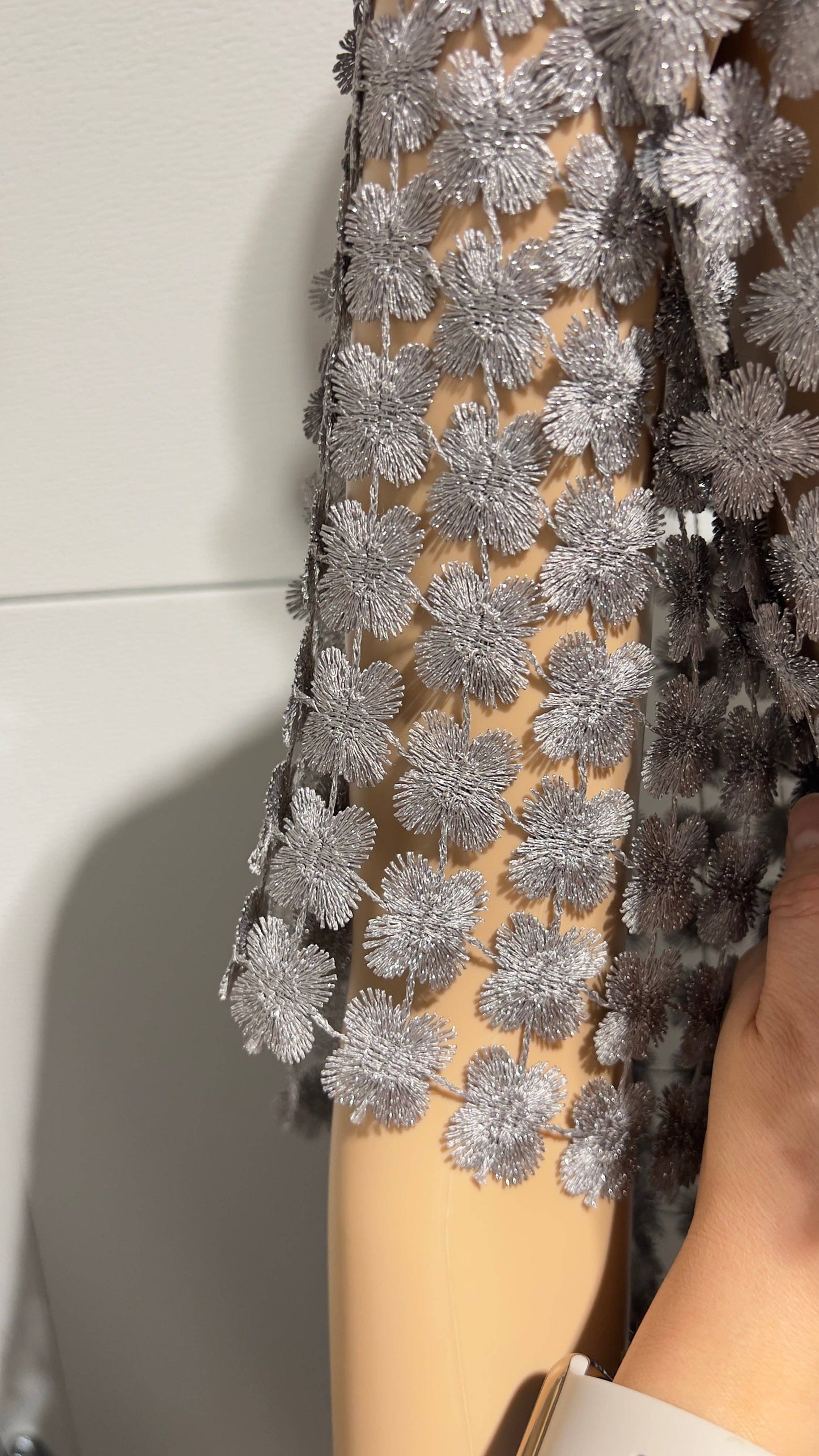 Short Lace jacket Silver/Grey