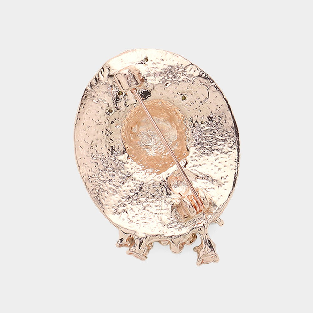 Crystal Cowboy Hat Brooch