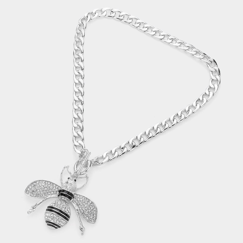 Honey Bee Pendant Necklace