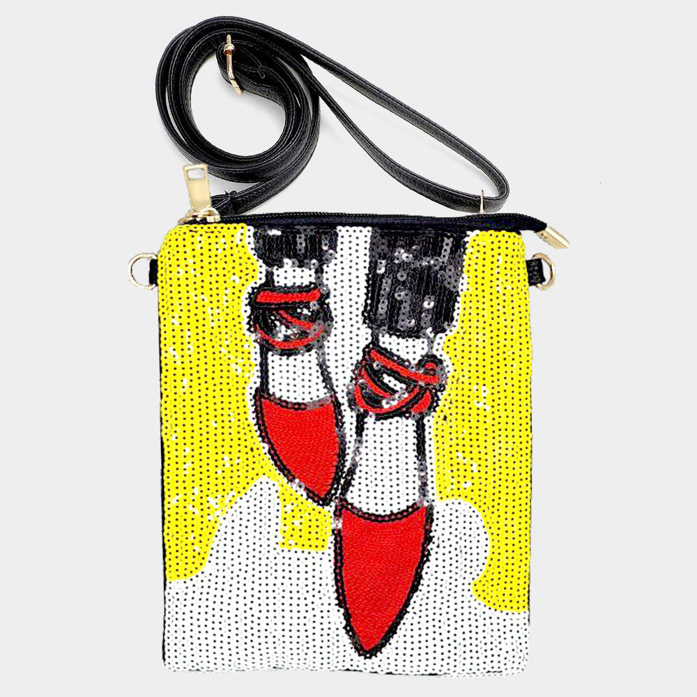 Red Shoes Crossbody Bag