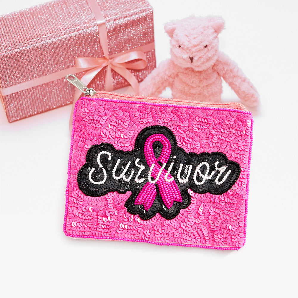 Survivor Sequin Mini Pouch