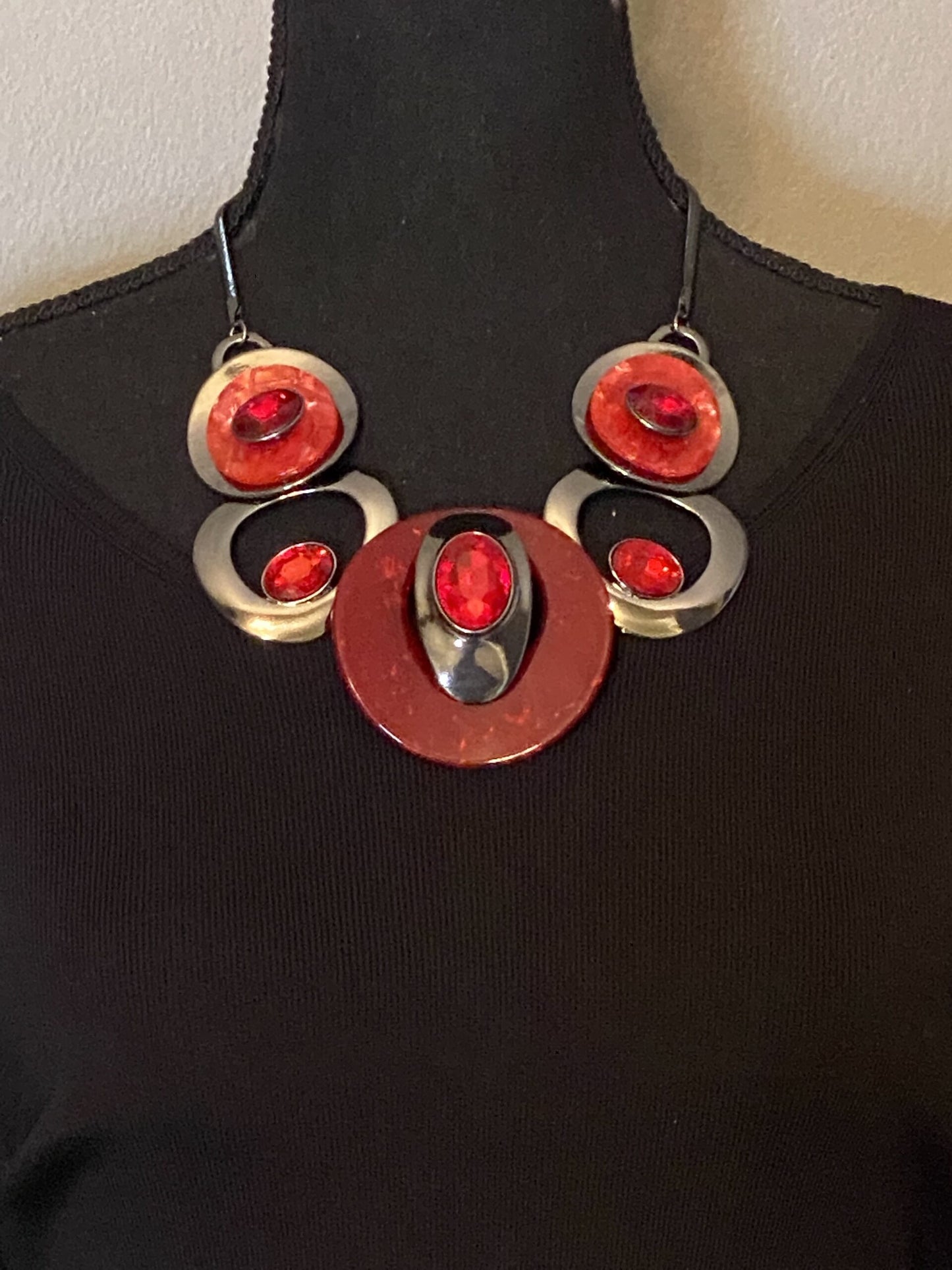 Crystal Hoop Necklace Set