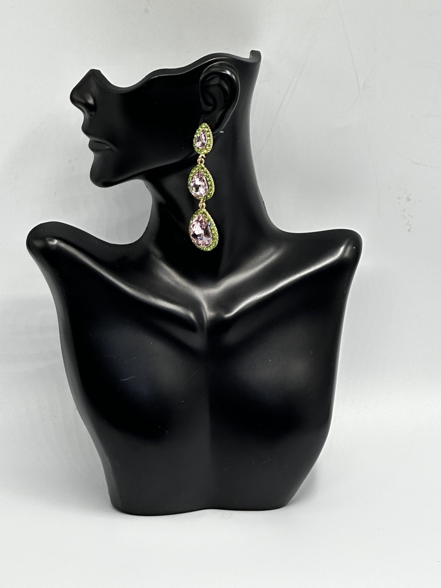 Crystal Drop Evening Earrings