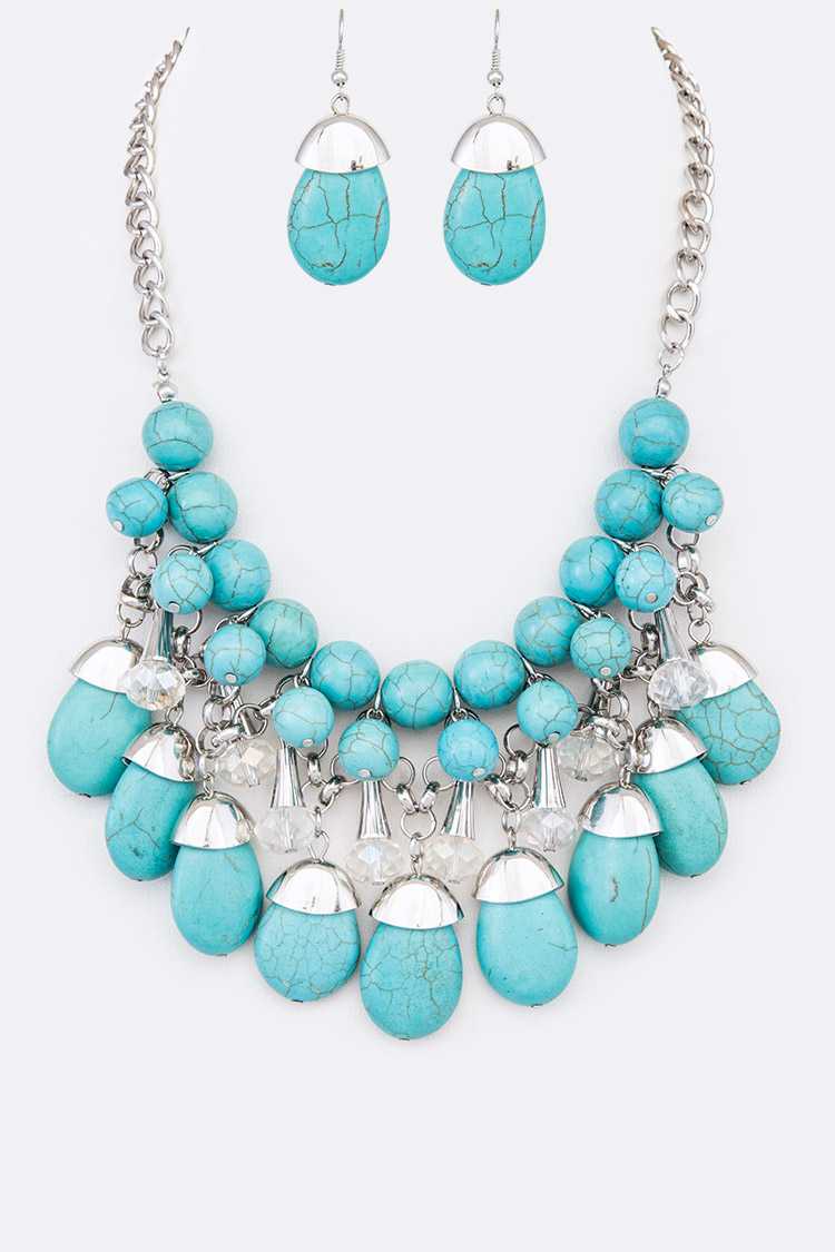 Turquoise Necklace Set