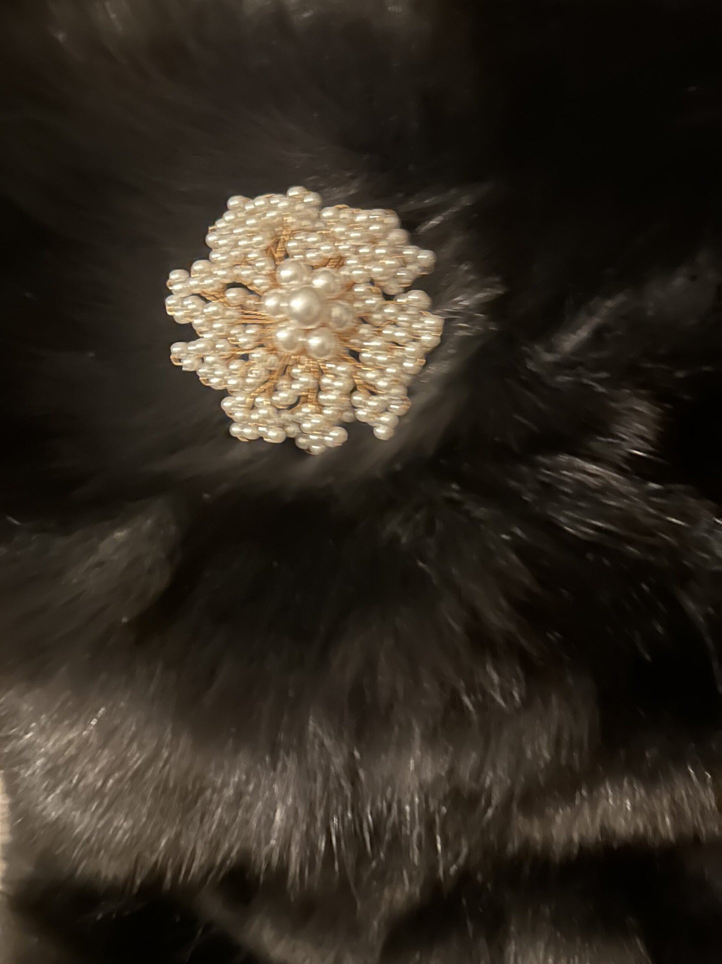 Pearl Cluster Vine Brooch