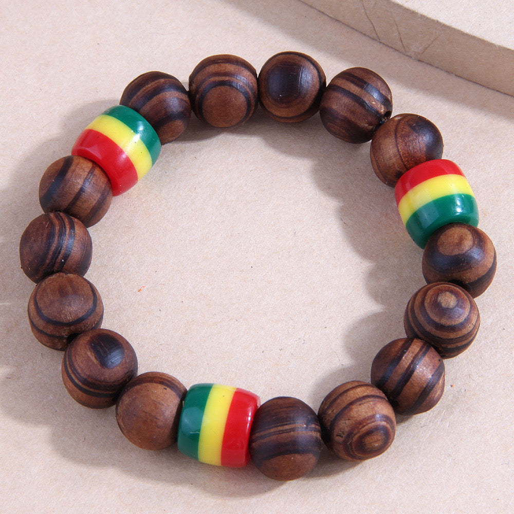 Wood Beaded Bracelet