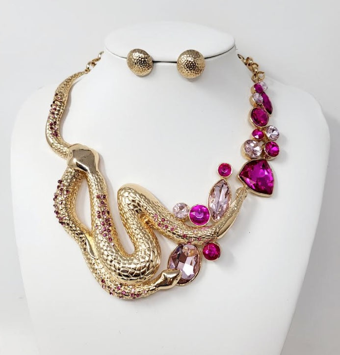 Chic Snake Statement Necklace