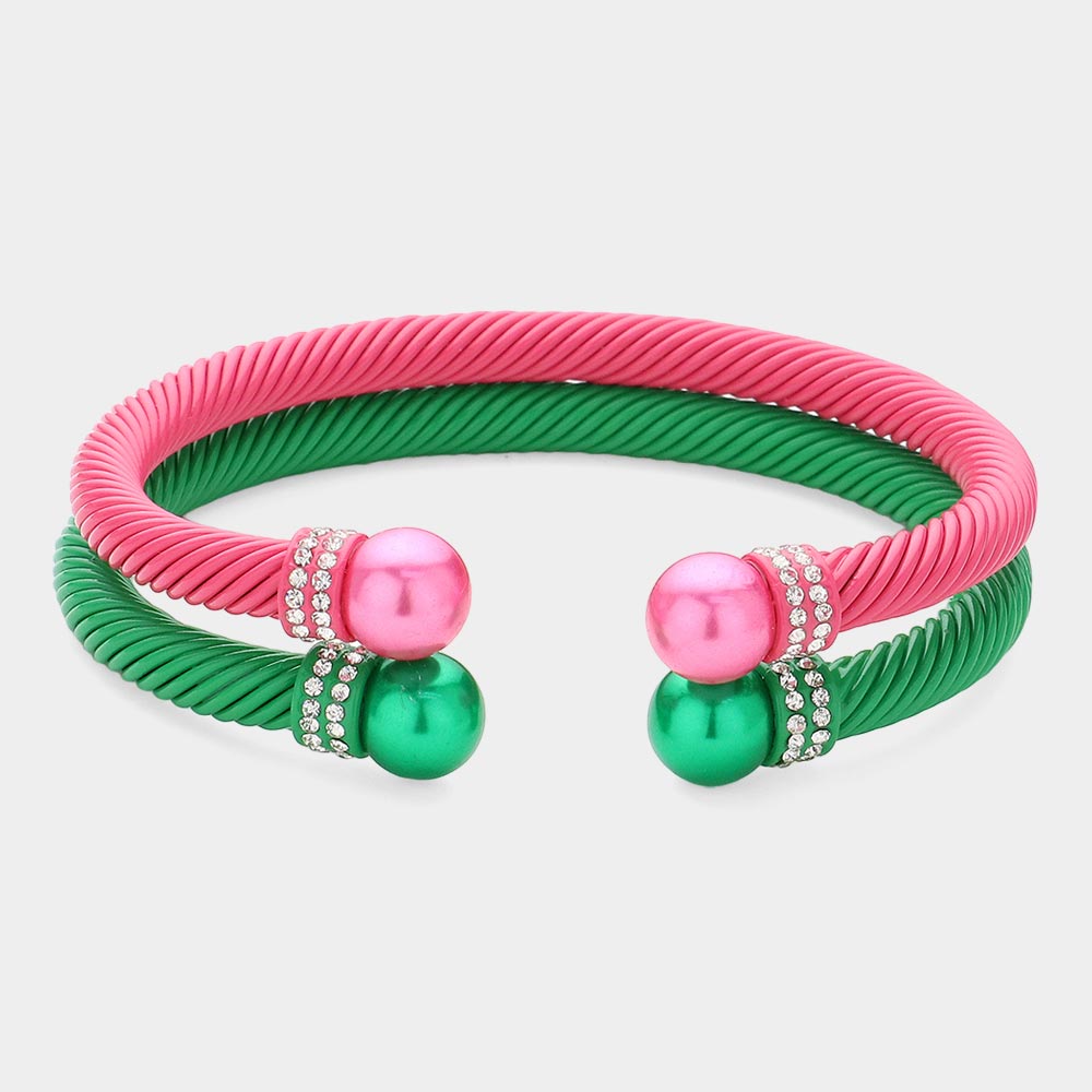 Pretty Girl Cable Cuff Bracelets