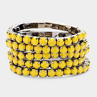 Multi-Layered Beaded Stretch Bracelets