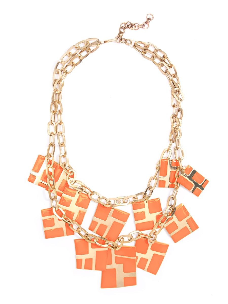 Cascading Cube Necklace