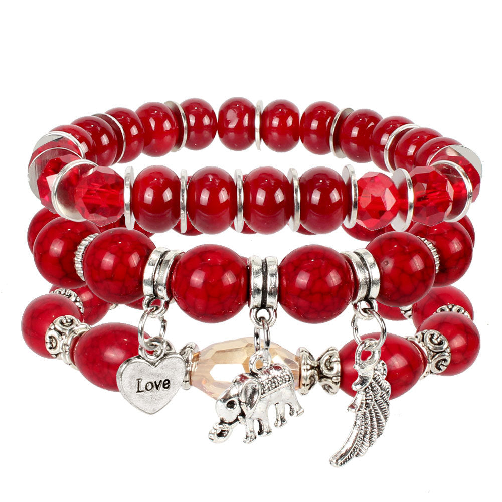 Fashion Beaded Layered Bracelet