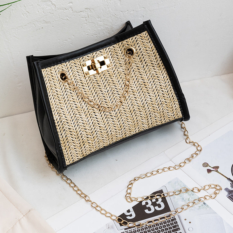 Small Straw Shoulder Bag
