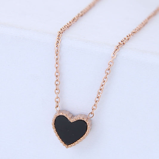 Rose Gold Heart Necklace