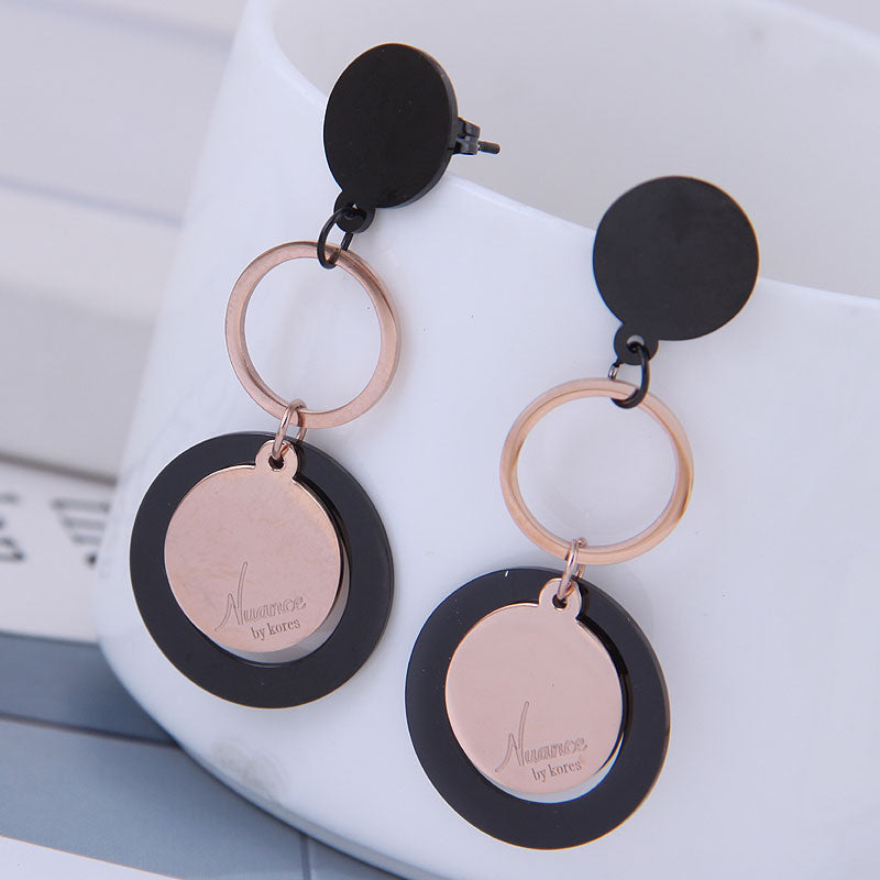 Rose Gold Statement Earrings