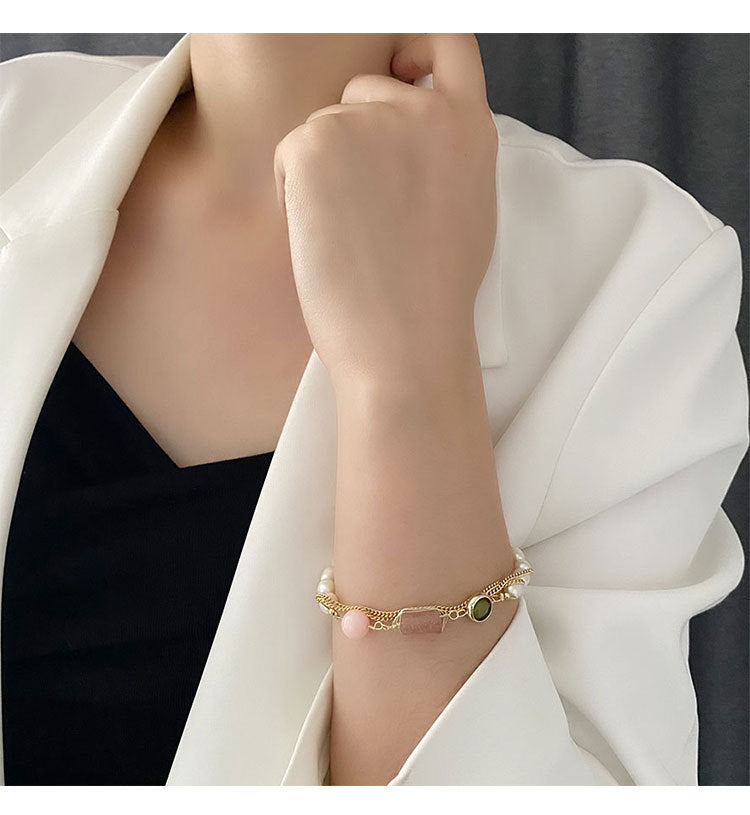 Freshwater Pearl Asymmetrical Bracelet