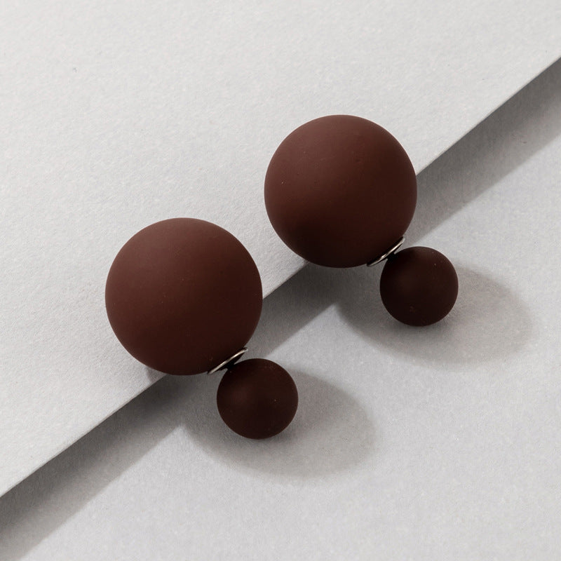 Spherical Stud Earrings