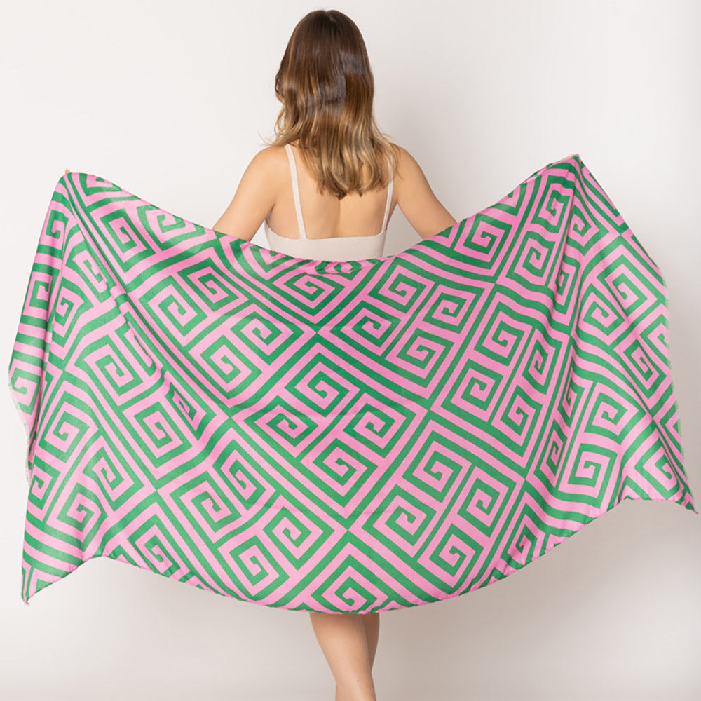 Geometric Print Scarf