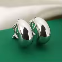 Silver Clip-On Earrings