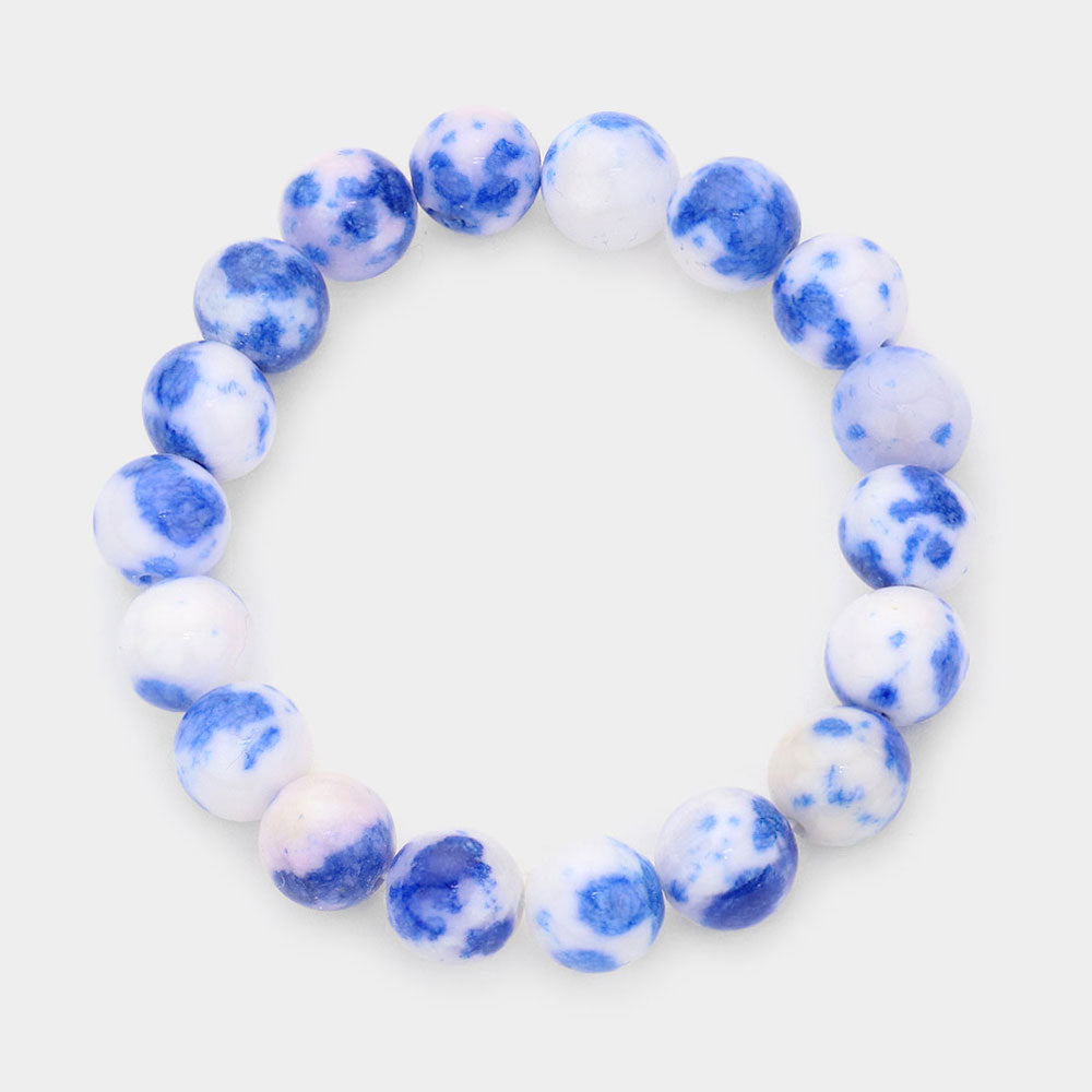 Natural Stone Stretch Bracelet