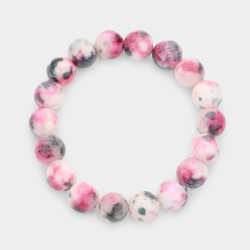 Natural Stone Stretch Bracelet