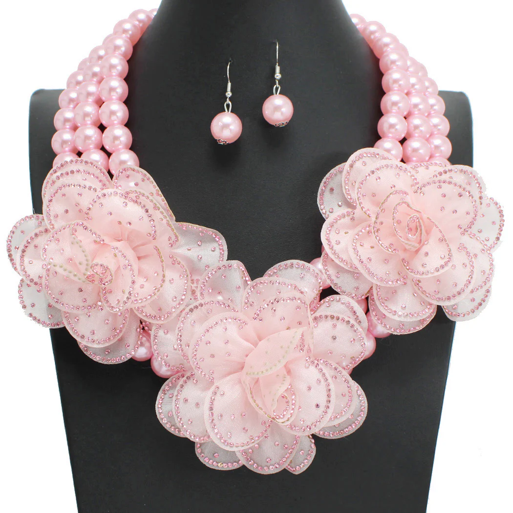 Bold Floral Necklace Set