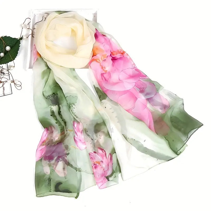 Chic Floral Scarf