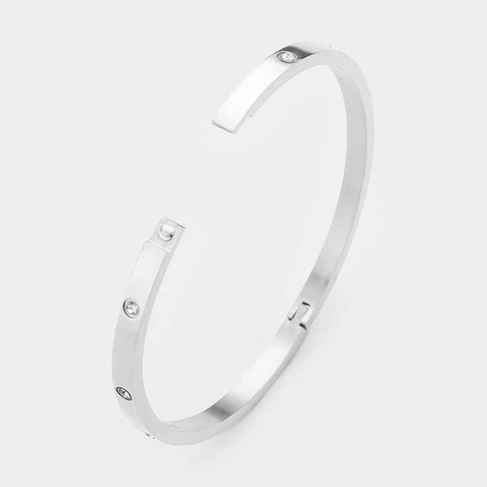 Designer Influenced Hinged Bracelet