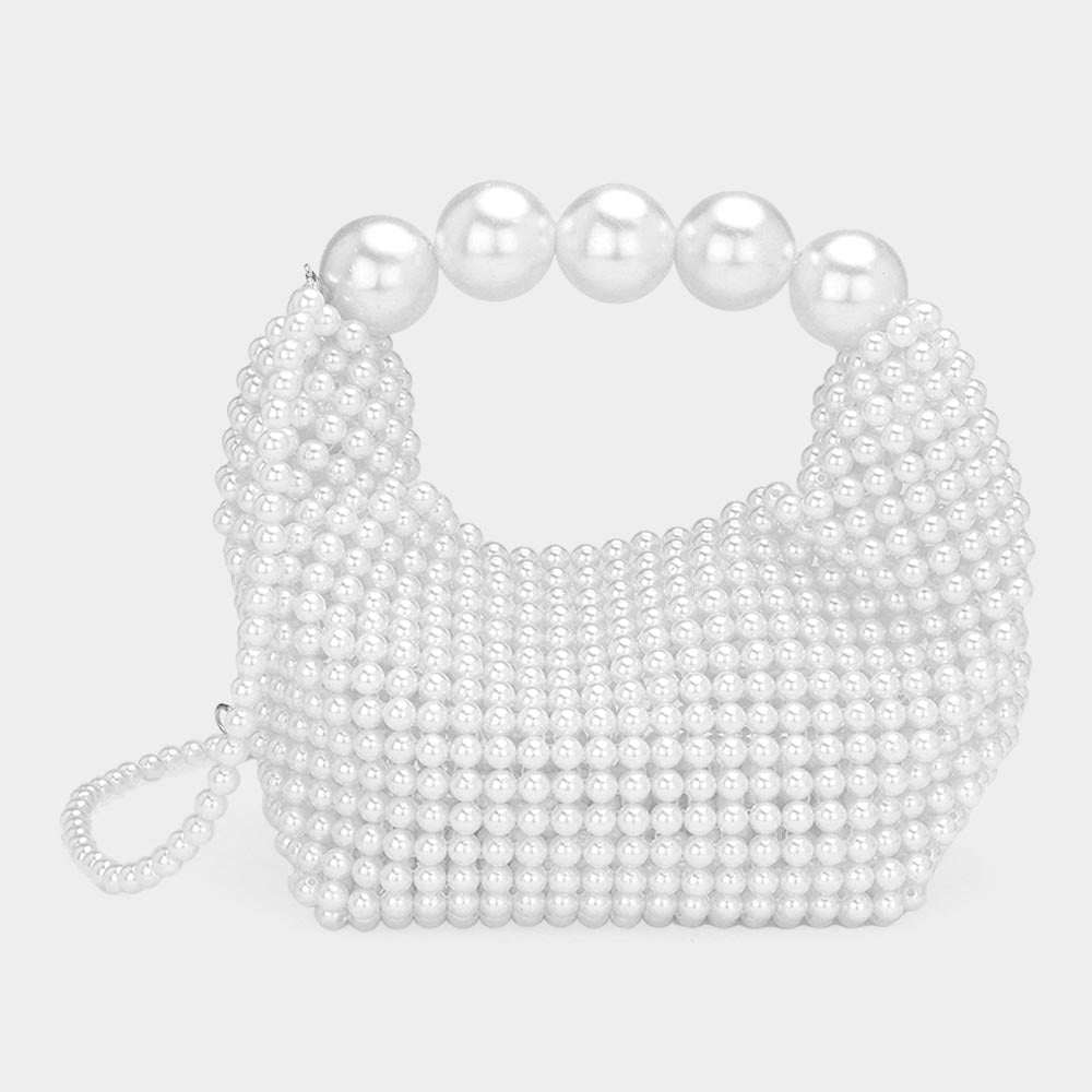 Pearl Beaded Crossbody/Top Handle Bag