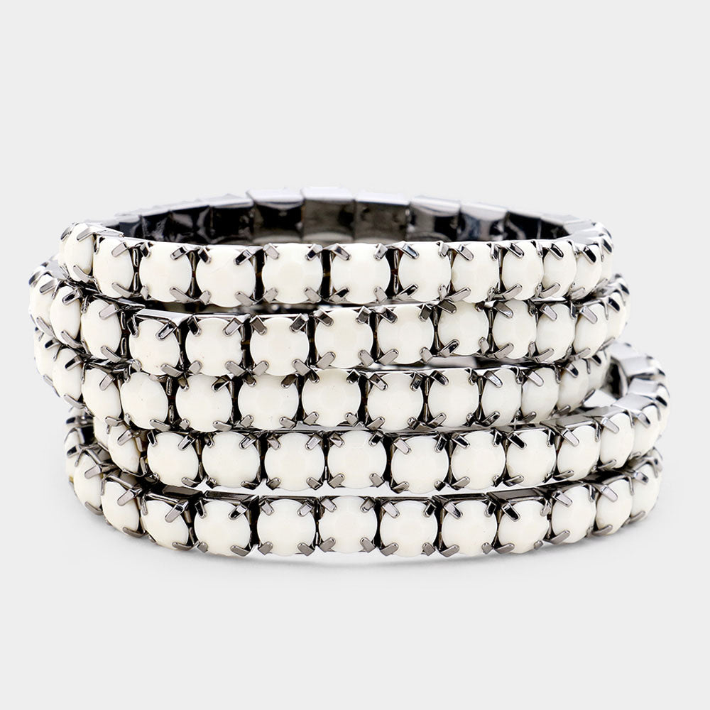 Multi-Layered Beaded Stretch Bracelets