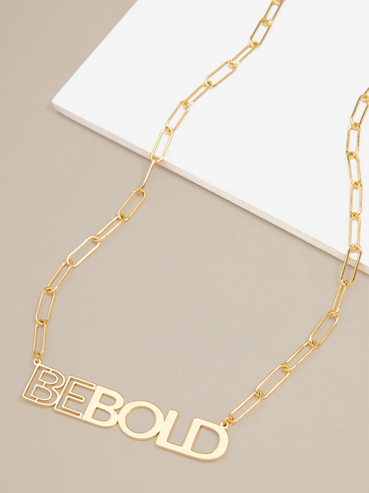 BE BOLD Gold Link Necklace