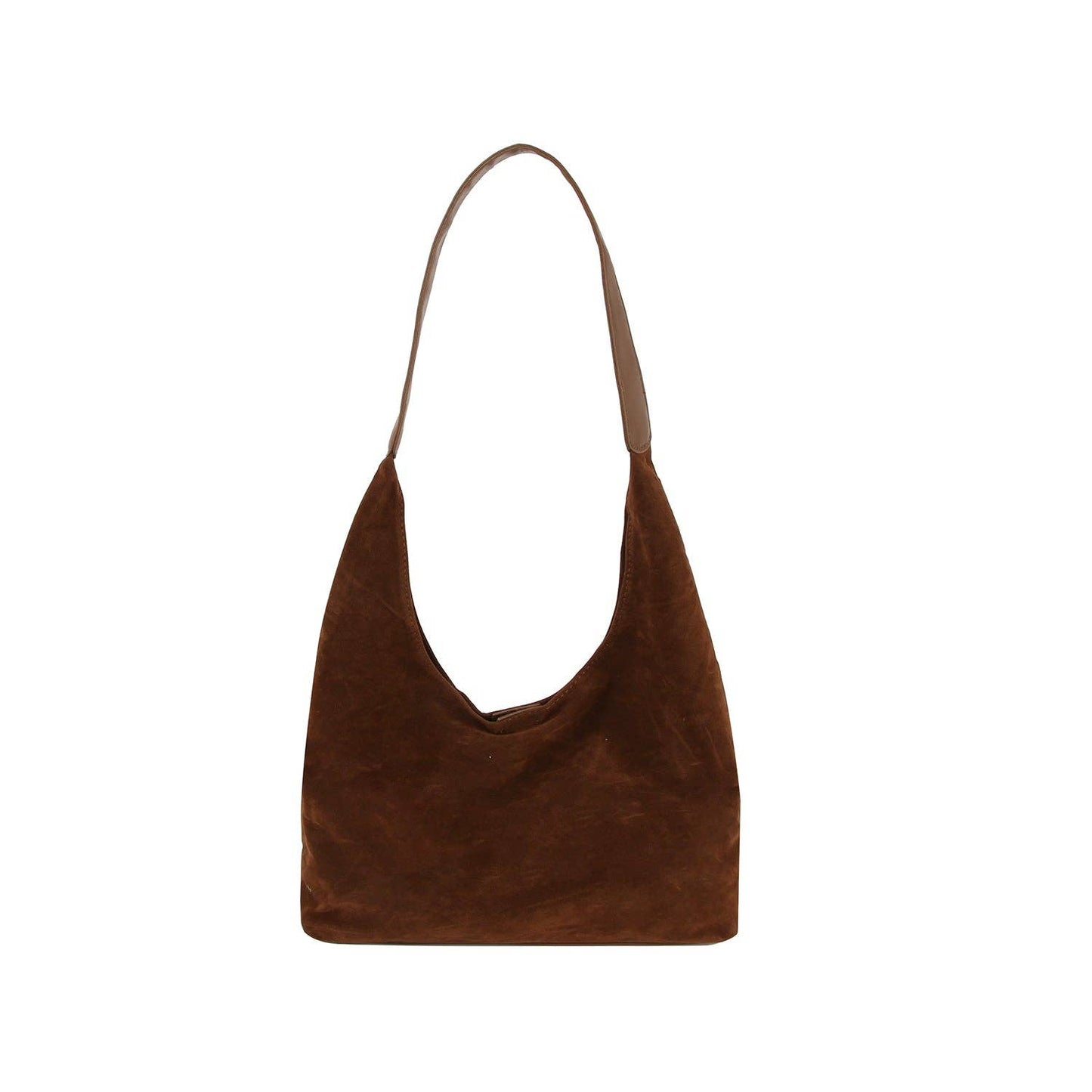 2 in 1 Suede Shoulder Bag: Wine