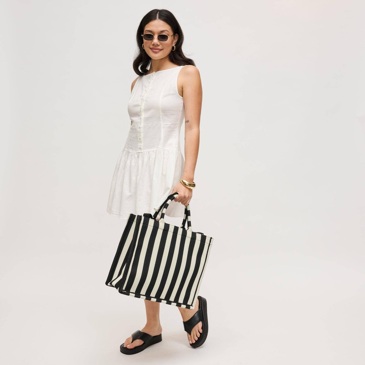 Luxe Tweed Tote Bag | Chic Women's Handbag | B'Jeweled Jewelry & Accessories