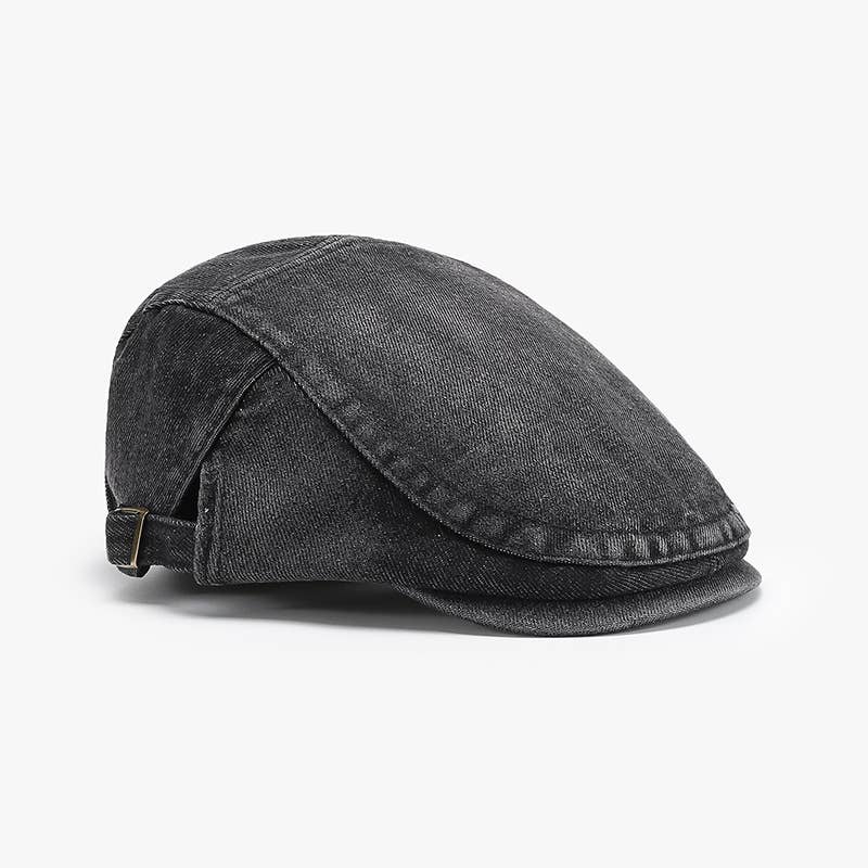 Retro Street Style Denim Beret
