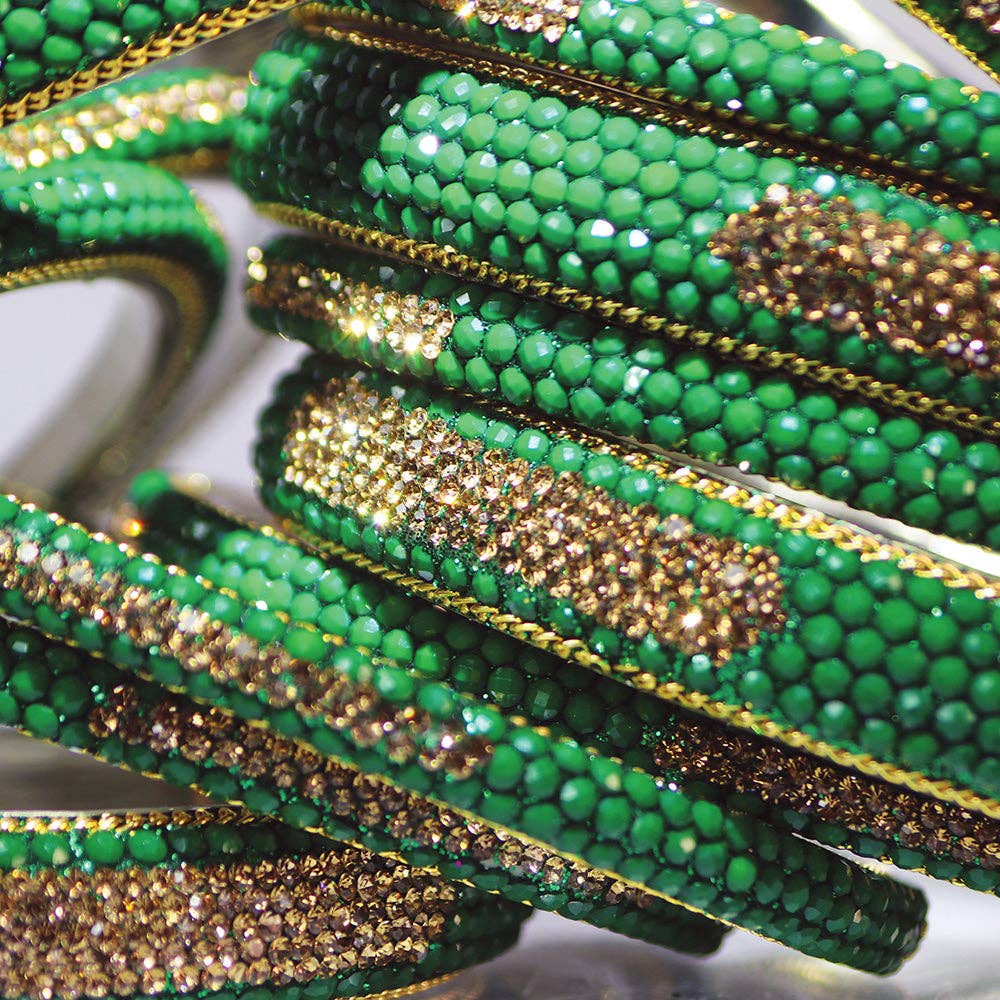 Sundar Bangles • Taj Emerald: Medium/large