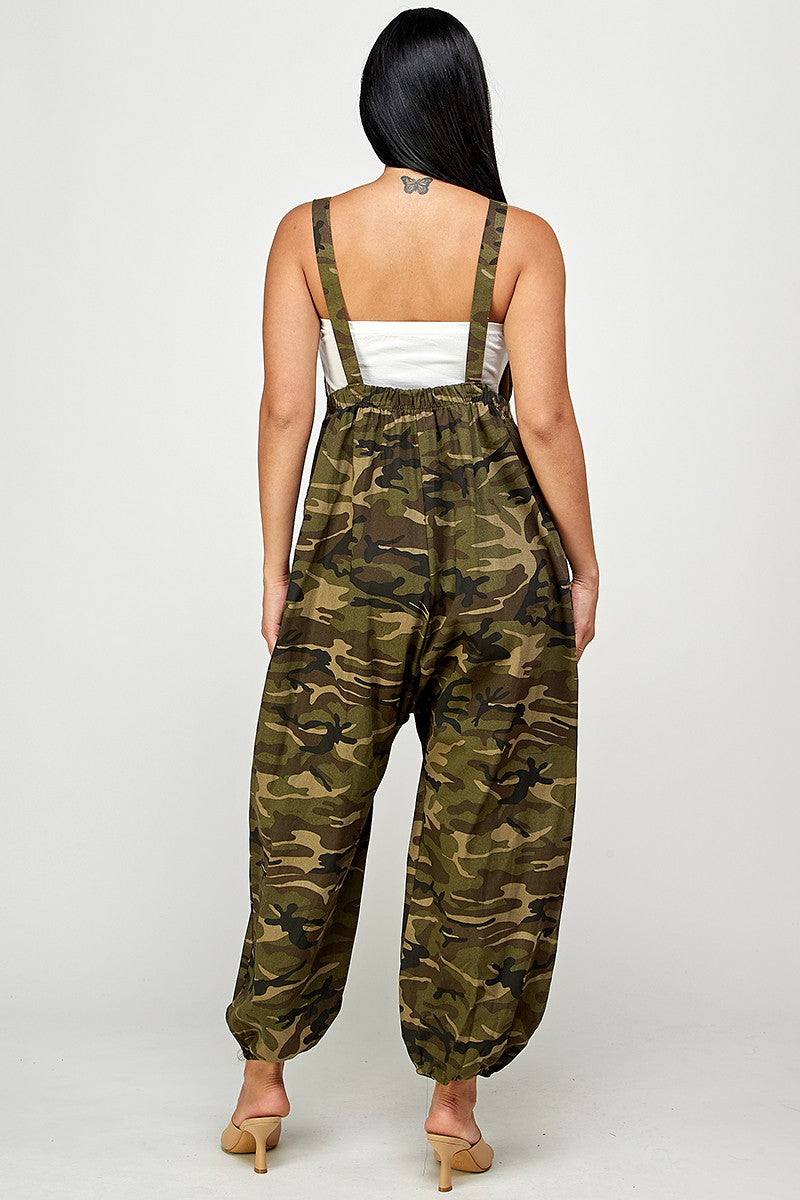 Camo Chic Utility Jumpsuit | Relaxed Fit Statement Style