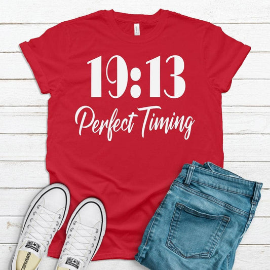 Perfect Timing Sorority T-Shirt: Red / M
