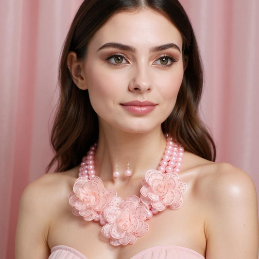 Bold Floral Necklace Set
