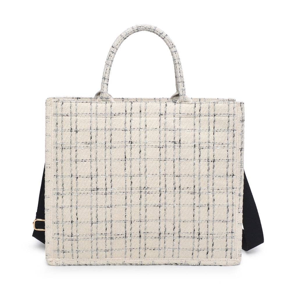 Luxe Tweed Tote Bag | Chic Women's Handbag | B'Jeweled Jewelry & Accessories