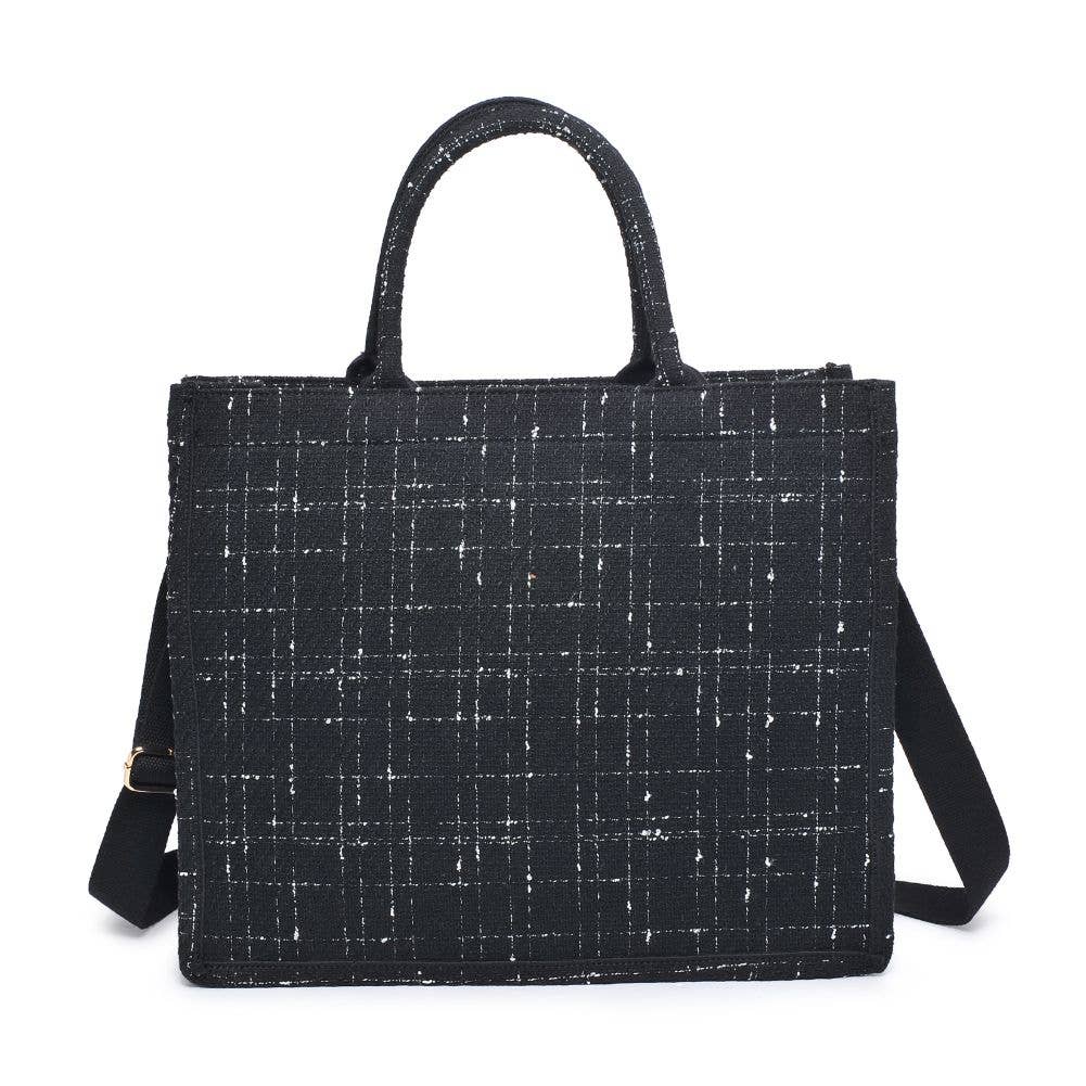 Luxe Tweed Tote Bag | Chic Women's Handbag | B'Jeweled Jewelry & Accessories