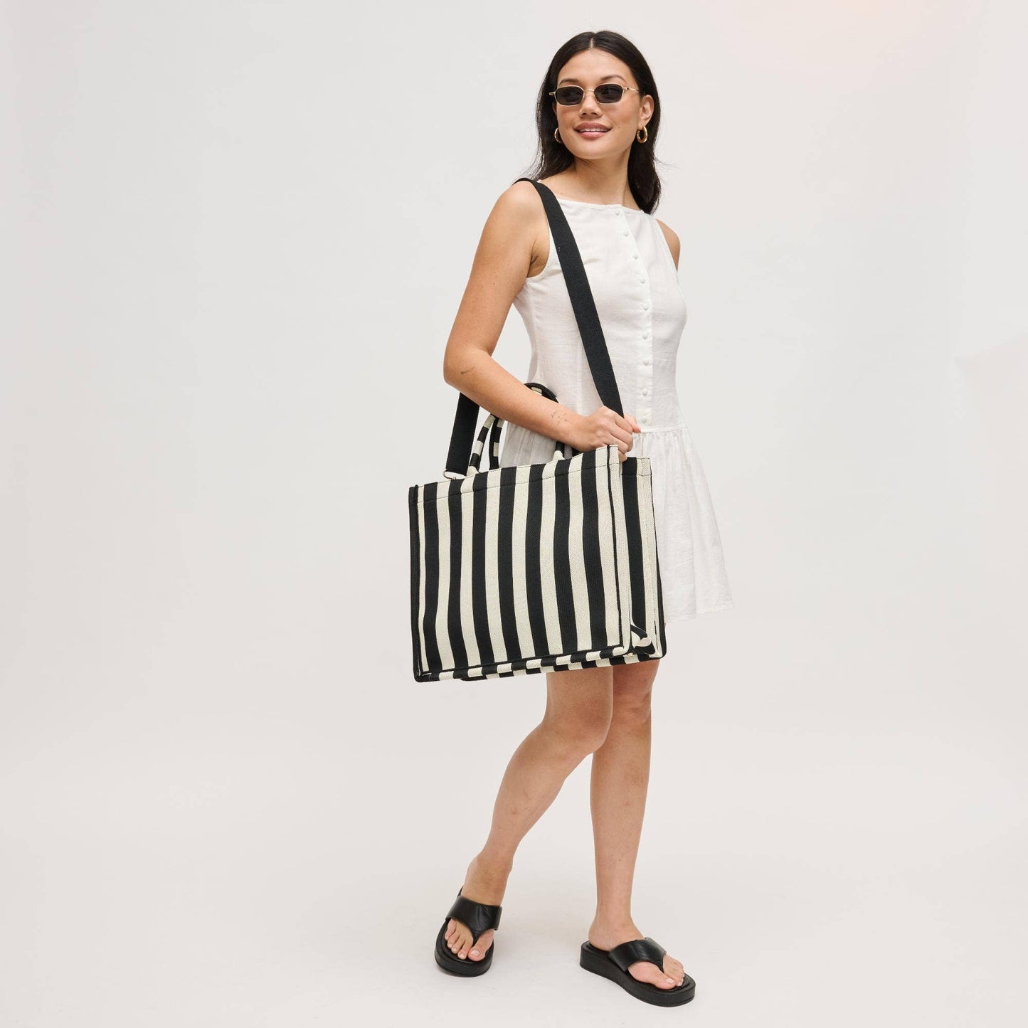 Luxe Tweed Tote Bag | Chic Women's Handbag | B'Jeweled Jewelry & Accessories