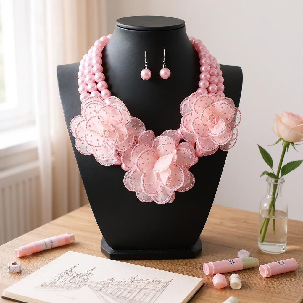 Bold Floral Necklace Set