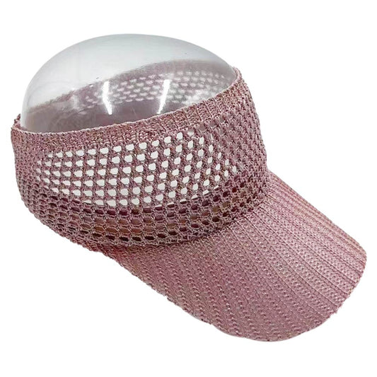 Lurex Mesh Metallic Sun Visor