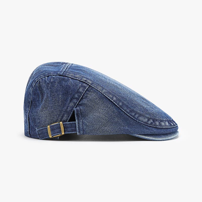Retro Street Style Denim Beret