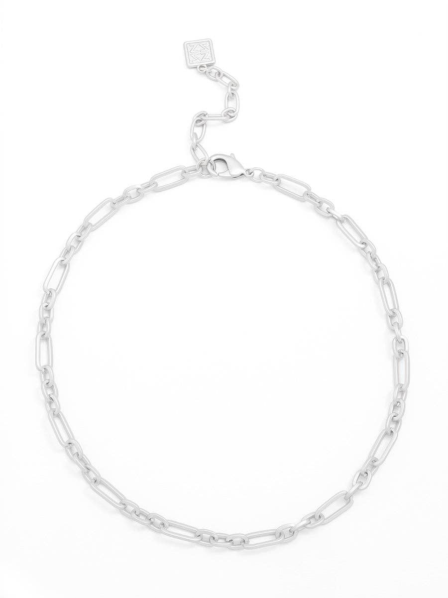 18K Gold-Plated Paperclip Collar Necklace