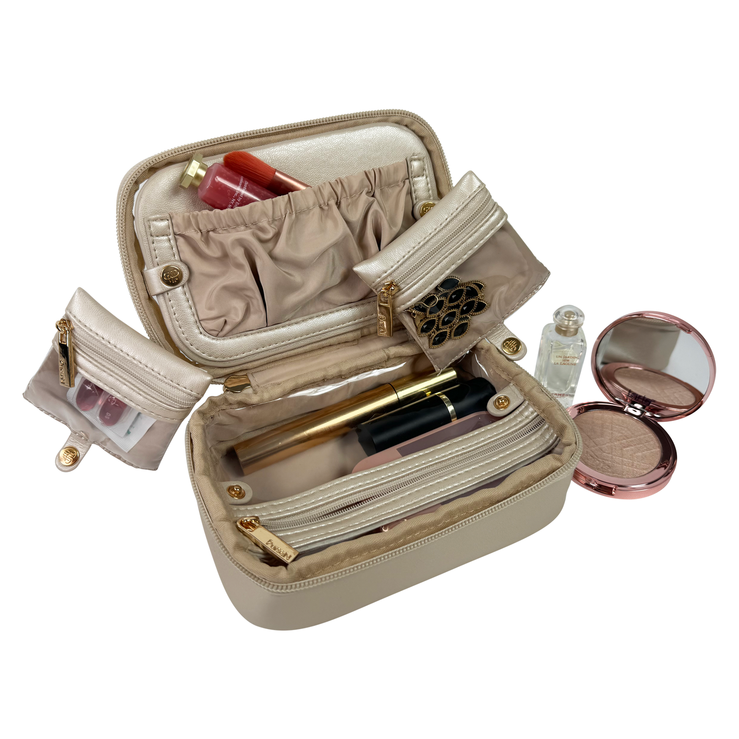 Lighted Mirror Organizer Case