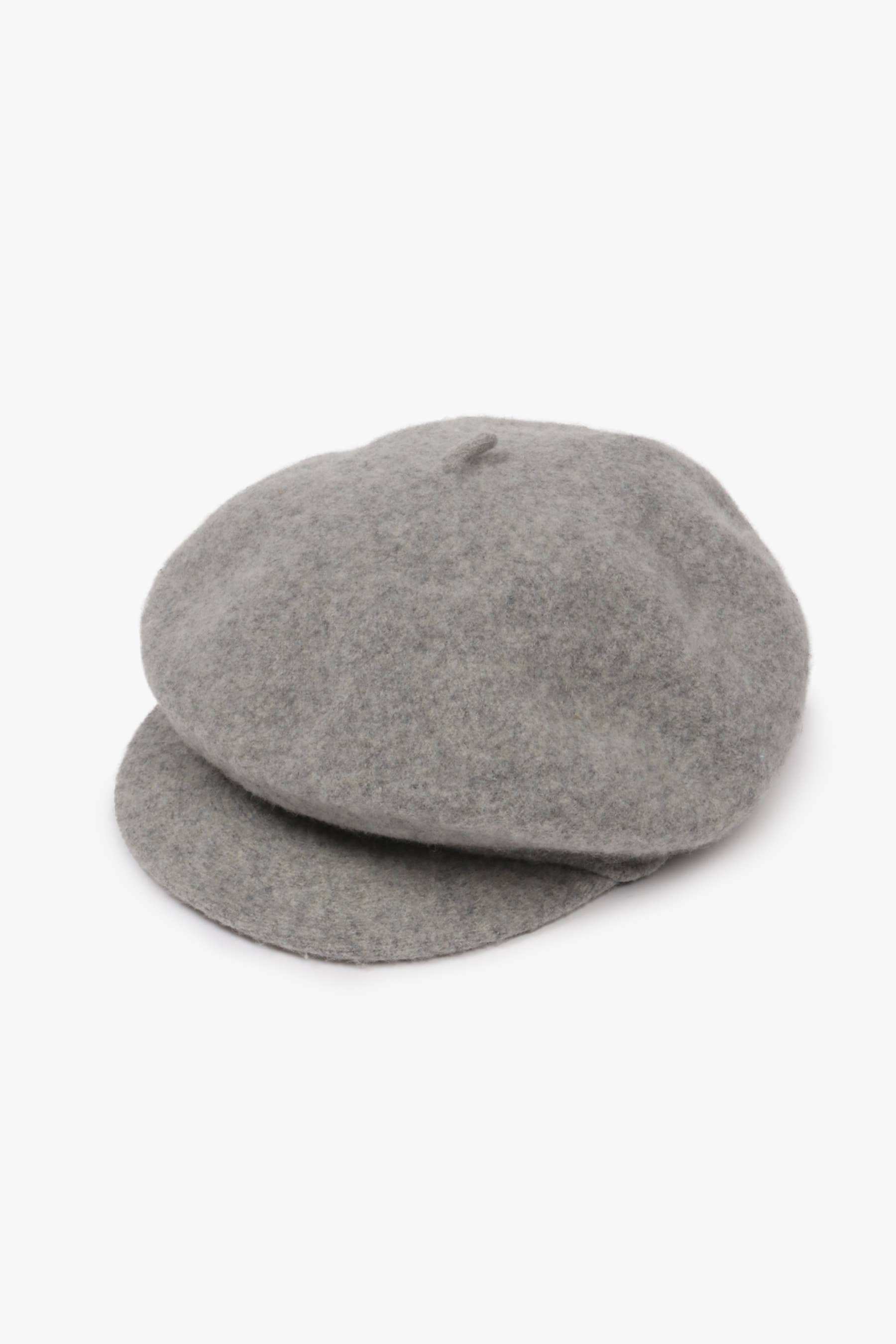 Gray beret on a white background