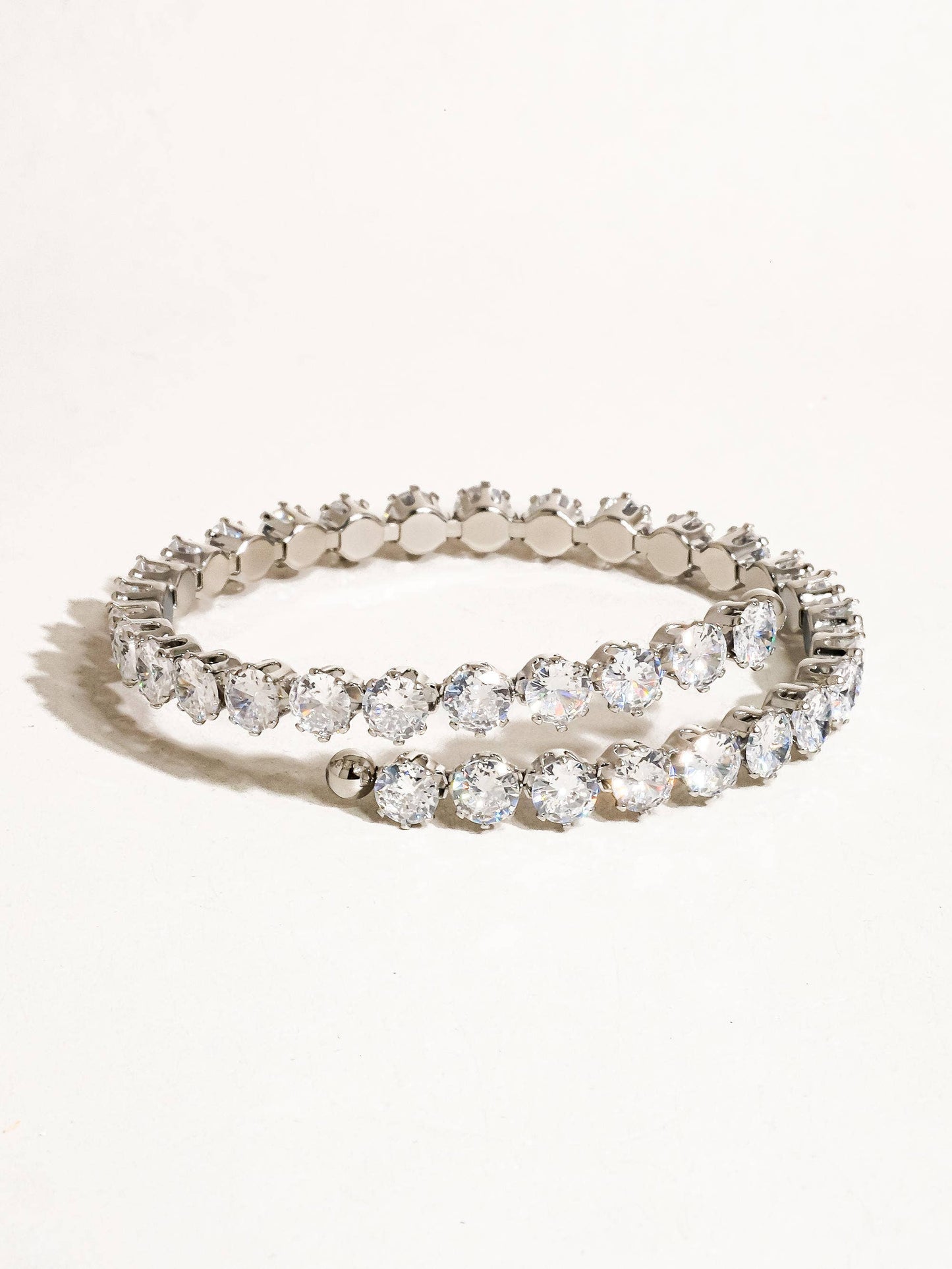 18K Gold Non-Tarnish CZ Glam Bracelet